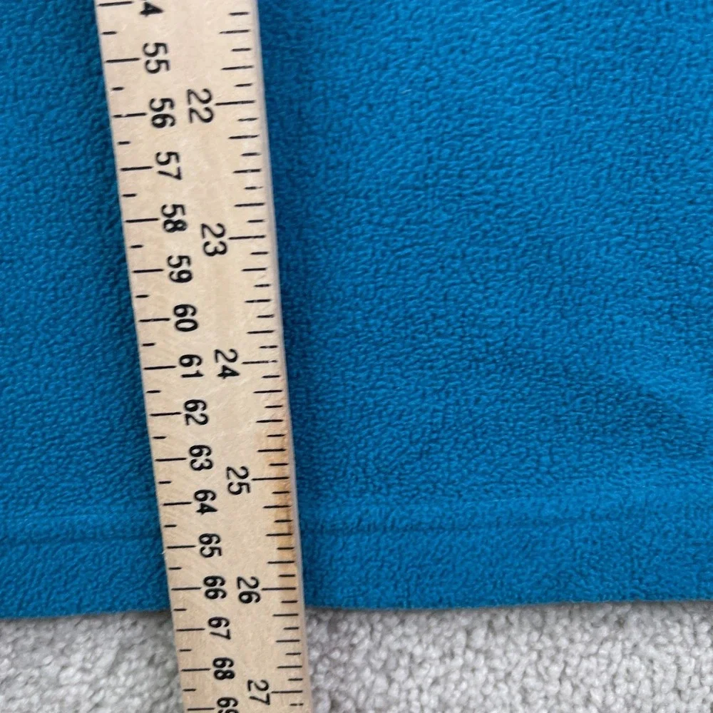Sahalie Fleece Sweater Womens Medium Blue Butterfleece Quarter‎ Zip Pullover